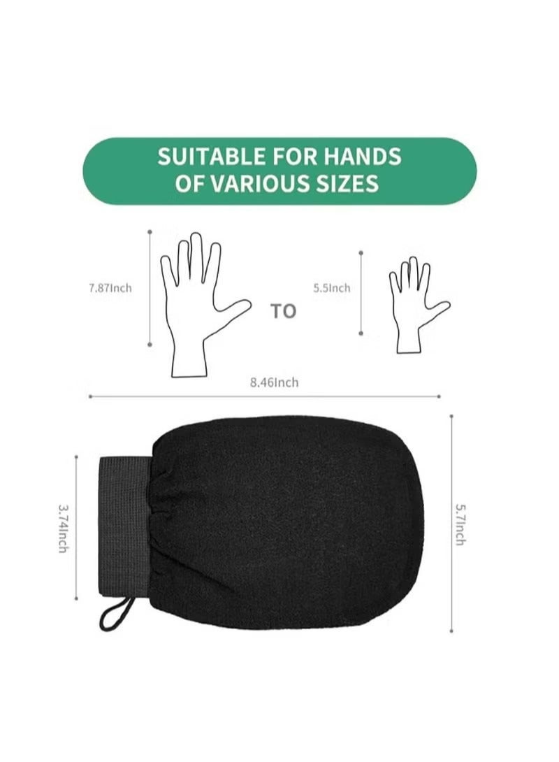 Generic 3-Piece Natural Silk Magic Body Cleaner Scrub exfoliating bath glove  - Image 2