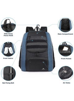 MATEIN Baseball Bag Lightweight Softball Bags With Shoes Compartment For Men Large Capacity Baseball Backpack For Adult With Fence Hook Hold 4 Tee Ball Bats Batting Glove Tball Gear Helmet  - Image 4