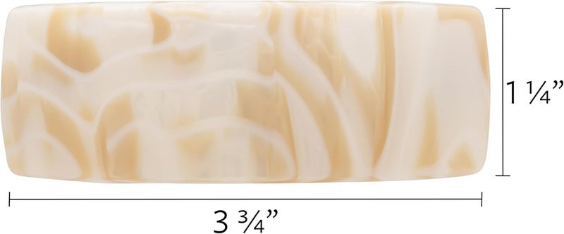 France Luxe Rectangle Volume Barrette - Alba - Image 2