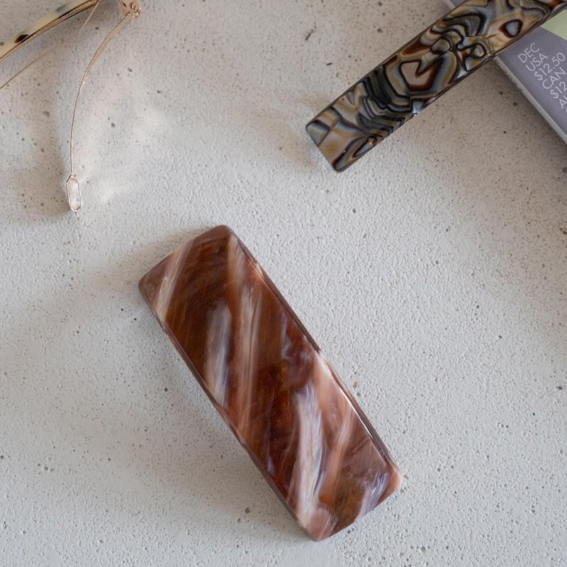 France Luxe Rectangle Volume Barrette - Alba - Image 3