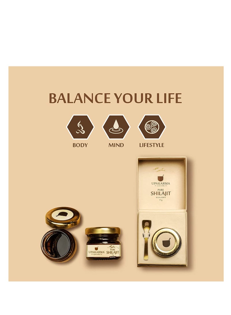 UPAKARMA Ayurveda Pure And Natural Shilajit Resin 20G Pack Of 1 - Image 5
