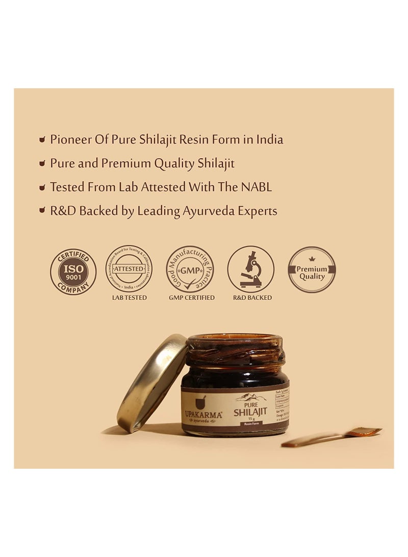 UPAKARMA Ayurveda Pure And Natural Shilajit Resin 20G Pack Of 1 - Image 3