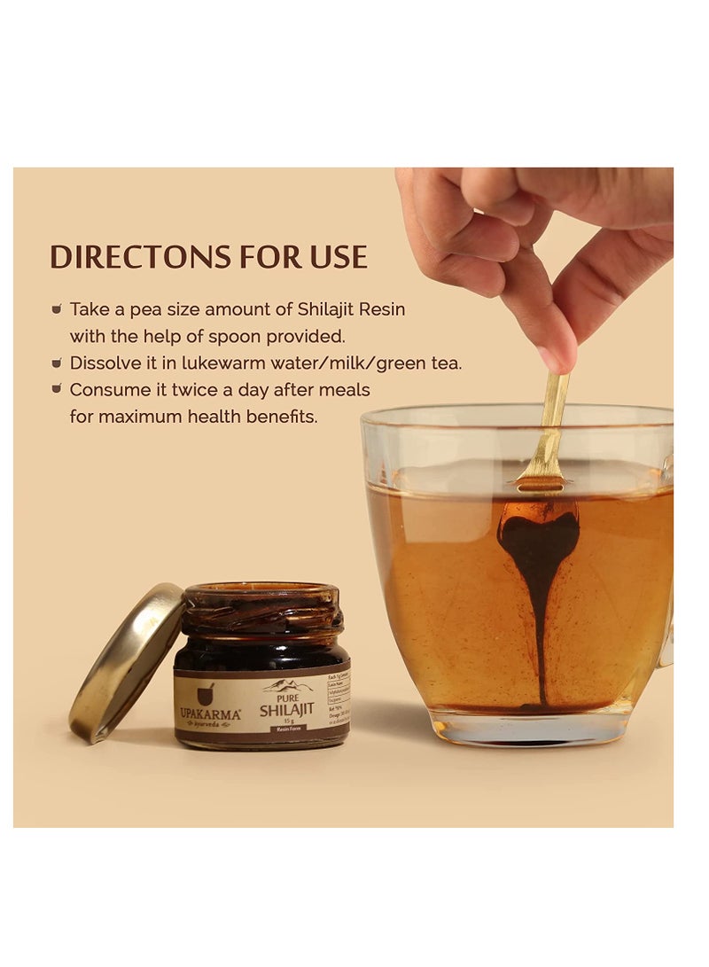 UPAKARMA Ayurveda Pure And Natural Shilajit Resin 20G Pack Of 1 - Image 2