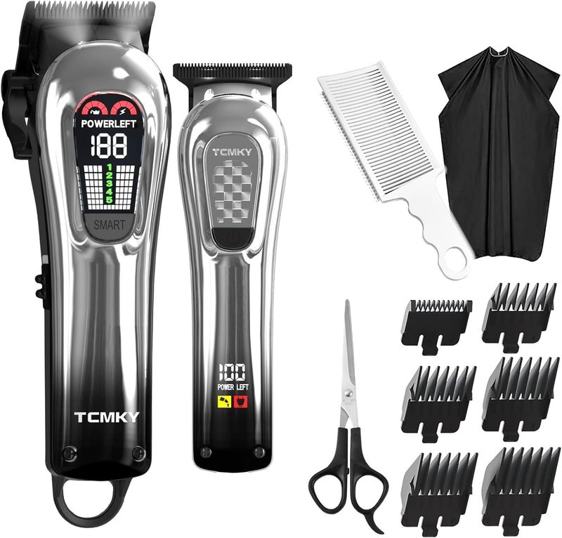 Hair Clippers for Men Professional Clippers and Trimmers Set Cordless Clippers for Hair Cutting Beard Trimmer Barber Clippers Rechargeable Electric Shaver
