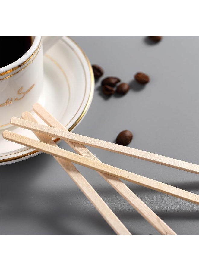 ECVV Wooden Coffee Stirrers, 400 Count Disposable Stir Sticks for Coffee & Cocktails, Wooden Beverage Mixer with Smooth Ends, Swizzle Drink Sticks Brown - Image 4