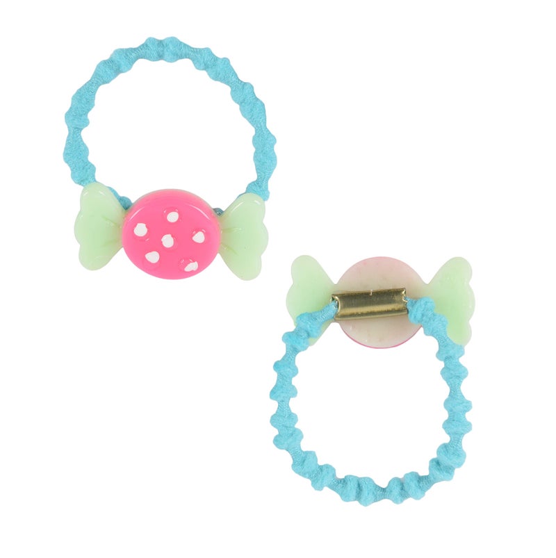 Yellow Bee Adorable Hair Bobbles Combo for Girls- 10 Pairs, Multi - Image 3