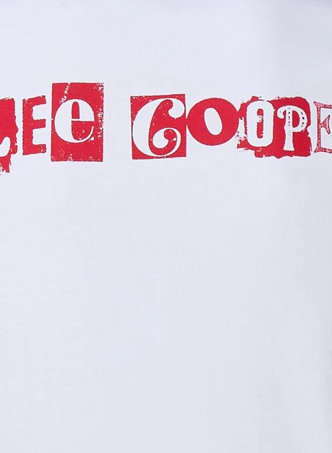 لي كوبر Lee Cooper Crew Neck Short Sleeves Logo Print T-shirt
