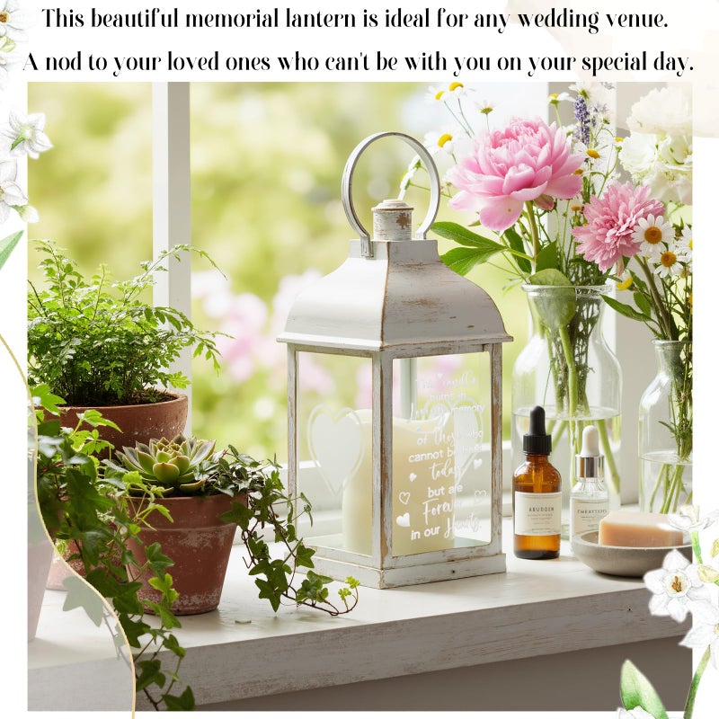 Kittmip Memorial Lantern Sympathy Gifts for Loss of Loved One Bereavement Gift Candle Lights Memory Lamp with LED Candle for Funeral Remembrance or Condolences - Image 4