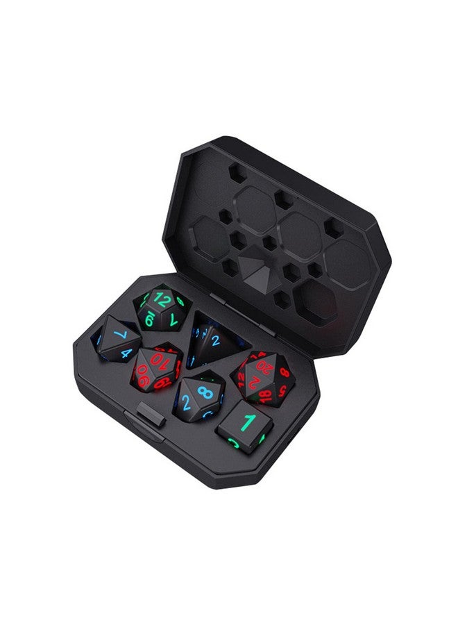 ciciglow Light Up Dice,DND Dice Rechargeable with Charging Box,7 PCS LED Dice,Dungeons and Dragons Dice Polyhedral Dice Sets for Tabletop Games (Glowing dice) - Image 1