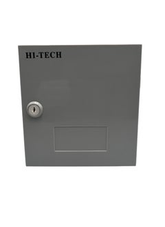 HI-TECH 30 Pairs Telephone Distribution Box with Module - Durable ABS Plastic, Indoor Use, Compact Design (175*165*75mm) with key lock type.