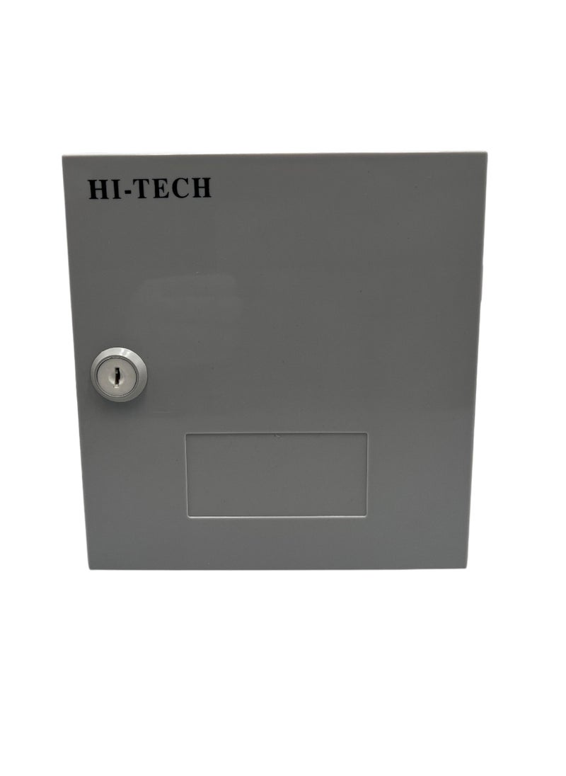 Hi-Tech - HI-TECH 30 Pairs Telephone Distribution Box with Module - Durable ABS Plastic, Indoor Use, Compact Design (175*165*75mm) with key lock type. - Image 1