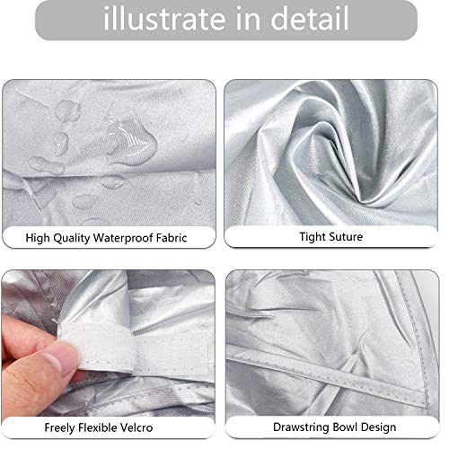 FEELING MALL Hair Cutting Cape Hairstylist Umbrella, Hairdressing Cloak Beard Shaving Waterproof Haircut Accessories for Adult Women Men Kids Salon Barber Hairdressing Kit, Foldable Hair Cutting Apron - Image 3