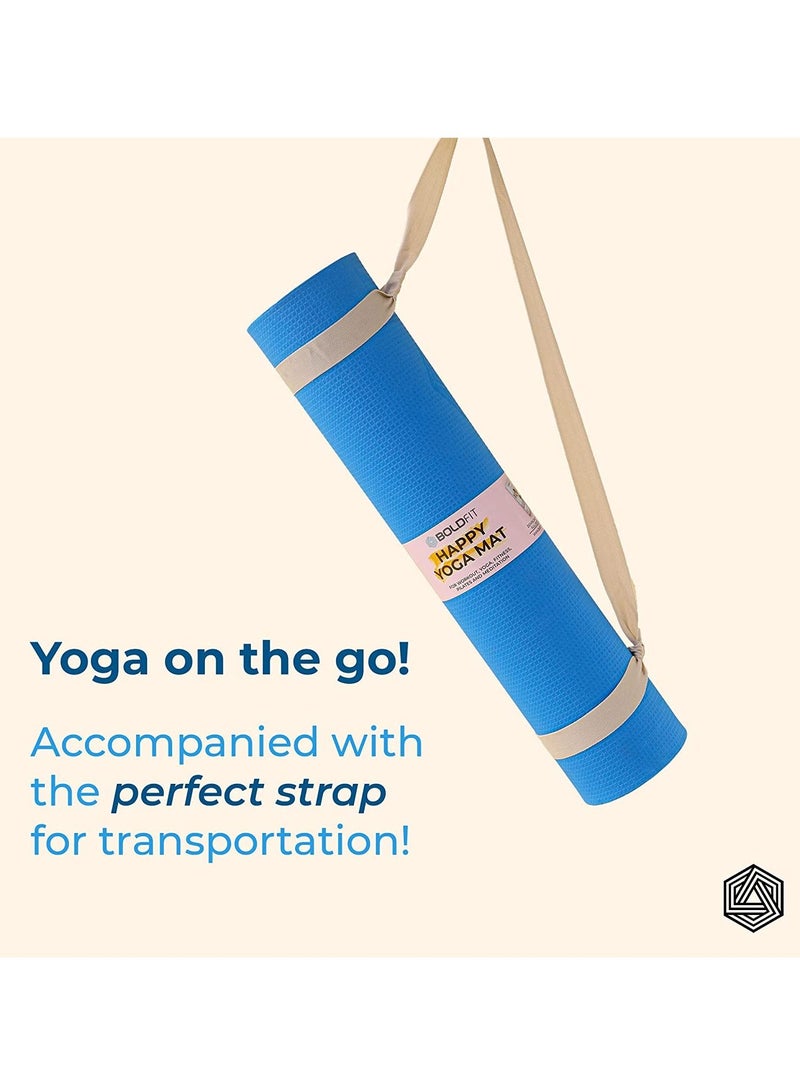 BOLDFIT Yoga Mats For Women & Men Exercise Mat Workout Yoga Mat For Women Gym Mat Anti Slip Yoga Mat For Kids Yoga Mate Gym Mats For Workout At Home  - Image 2