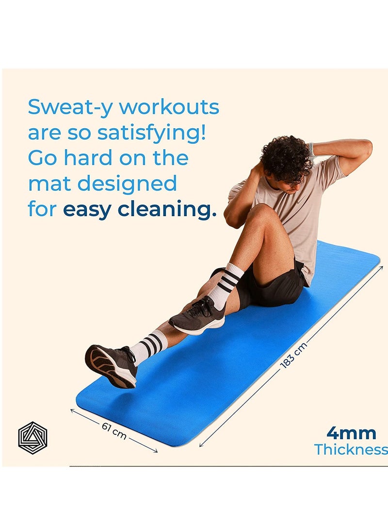 BOLDFIT Yoga Mats For Women & Men Exercise Mat Workout Yoga Mat For Women Gym Mat Anti Slip Yoga Mat For Kids Yoga Mate Gym Mats For Workout At Home  - Image 3