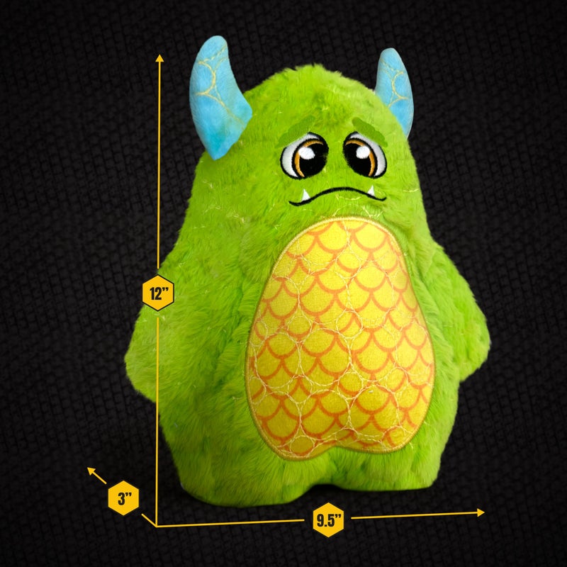 Bite Force Dog Toy - Large Durable & Strong Plush Green Monster Dog Toy, Kevlar-Reinforced for Aggressive Chewers - Image 5