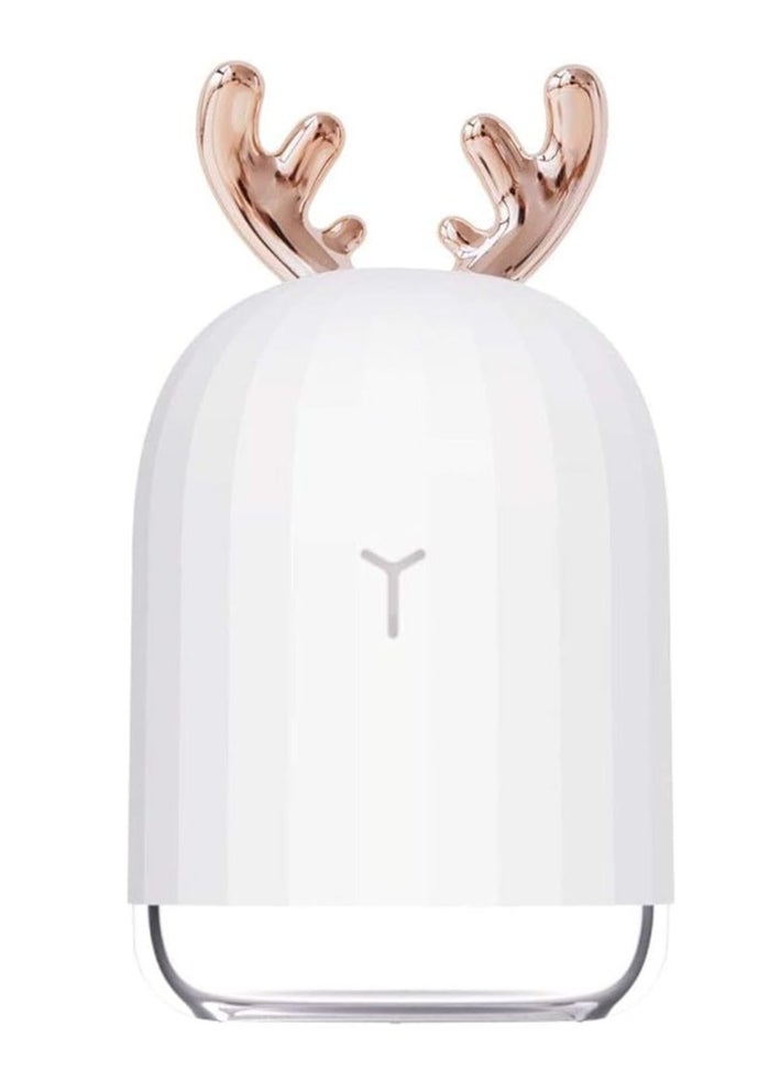 Spaceshoop - Humidifier with Breathing Light, Mini Size Rabbit Humidifier for Bedroom Home Office Desktop 220ml with Timed auto Shutdown (white) - Image 1