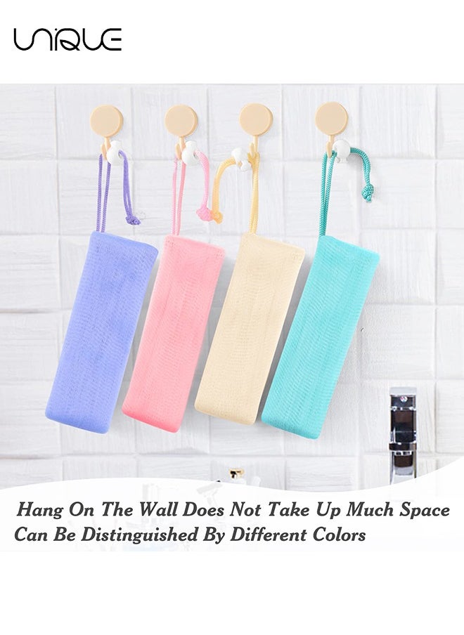 Unique 4 Pcs Exfoliating Mesh Soap Pouch - Soap Bags for Shower - Mesh Soap Bag Bubble Foam Net for Body Facial Cleaning Tool  - Image 4