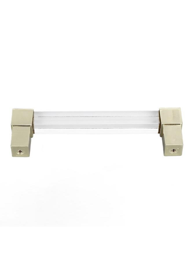 Thoraya Acrylic Drawer Pulls Single Hole Crystal Cabinet Drawer Pulls for Kitchen Cabinets Dresser Cupboard Hole Spacing 128 Gold  - Image 3