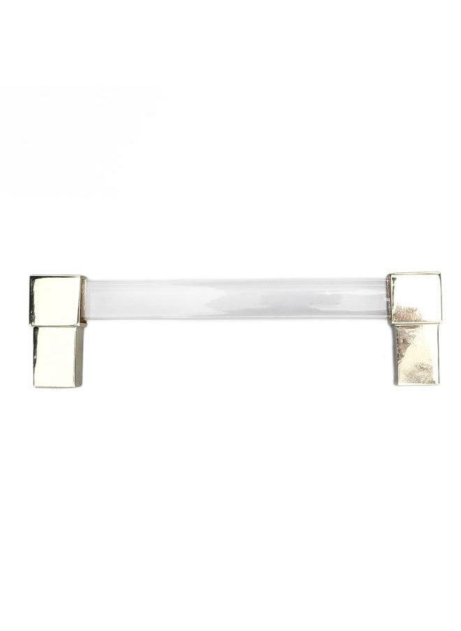Thoraya Acrylic Drawer Pulls Single Hole Crystal Cabinet Drawer Pulls for Kitchen Cabinets Dresser Cupboard Hole Spacing 128 Gold  - Image 2