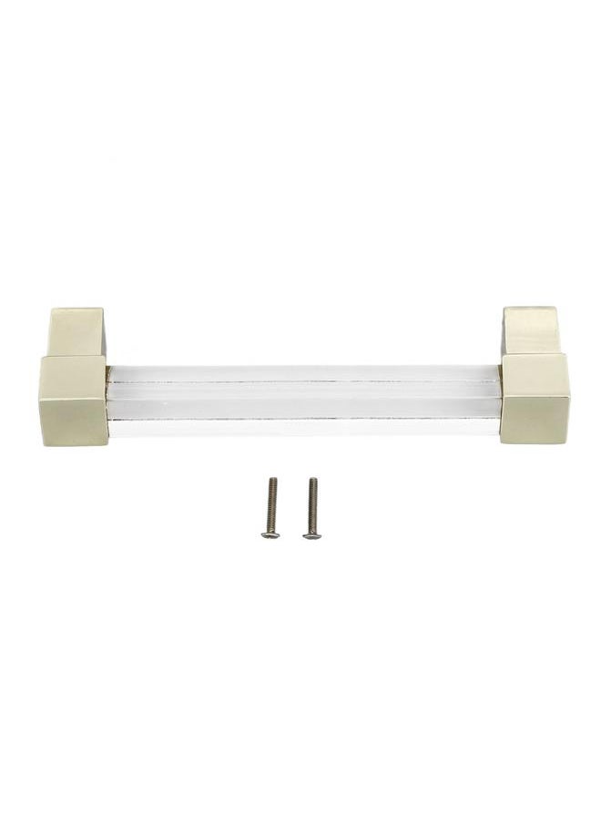 Thoraya Acrylic Drawer Pulls Single Hole Crystal Cabinet Drawer Pulls for Kitchen Cabinets Dresser Cupboard Hole Spacing 128 Gold  - Image 1