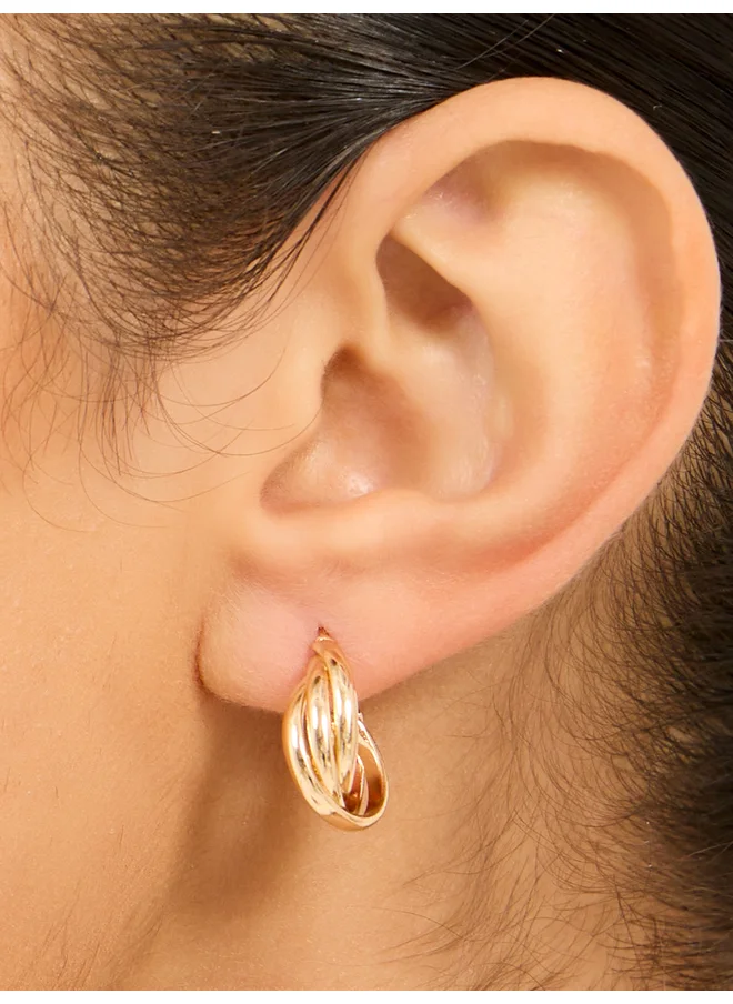 ستايلي Styli Set of 3 - Plain Half Hoop Earrings