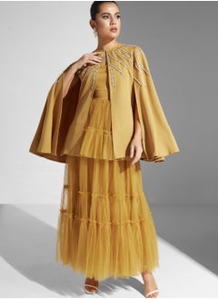 Cape Detail Dress