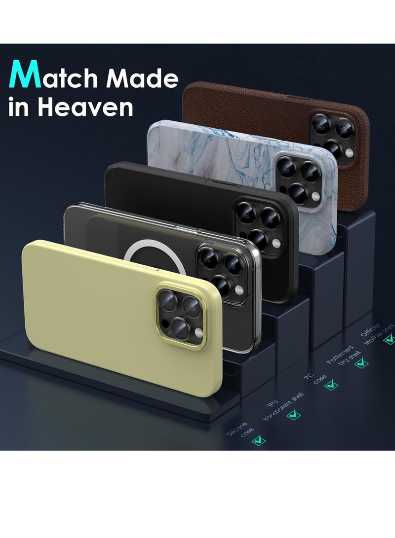 iPhone 15 Pro - iPhone 15 Pro Max Camera Lens Protector, 9H Tempered Glass Camera Cover Screen Protector Metal Individual Ring for iPhone 15Pro 6.1 inch iPhone 15 ProMax 6.7 inch (Black Titanium) - Image 5