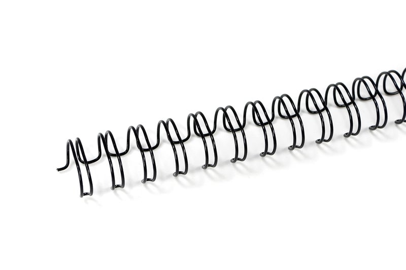 Rayson Double Loop Binding Wires 1/4 Inch - 3 to 1 Pitch Wire Binding Capacity 20 Sheets, 11 inch Length, 32-Loop Black Wire Ring Pack of 100 to Bind Reports and Projects - Image 1