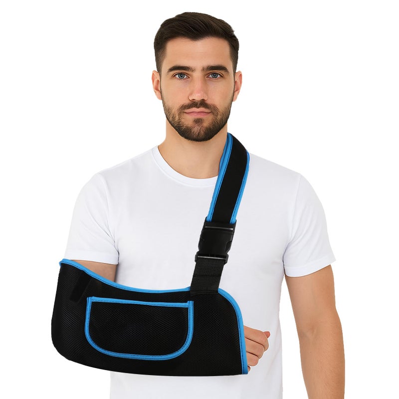 mosago Arm Sling, Lightweight & Breathable Medical Sling with Adjustable Shoulder Strap, Shoulder Mesh Immobilizer Slings for Elbow Injury/Torn Rotator Cuff/Wrist Injury/Surgery, Right or Left, Women or Men - Image 1