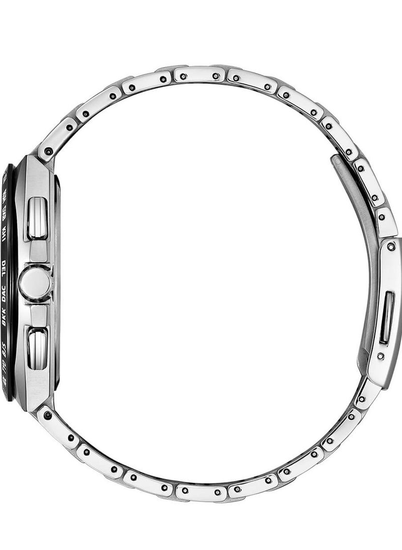 CITIZEN Eco-Drive Global Radio Controlled Mens Watch AT8238-84L – Dark Blue Dial with Silver-Tone Markers, Super Titanium Case with Duratect Coating, World-Time Function, 43mm, Eco-Drive, Radio-Controlled, Sapphire Crystal  - Image 2
