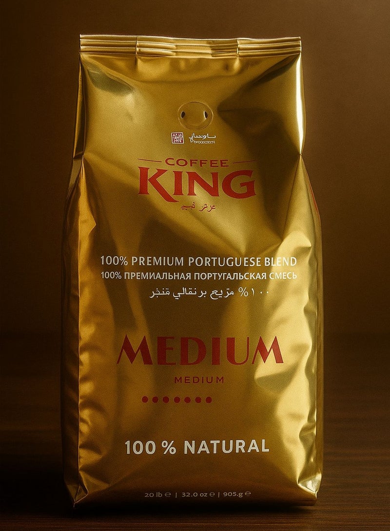 Coffee King Medium Roasted Coffee Beans 908 grams