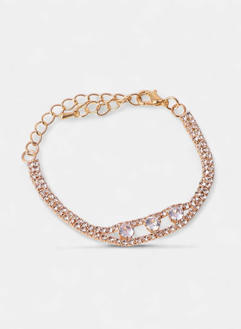 SOHI Crystal-Stone Artificial Jewellery Set