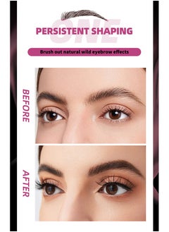 OCHEAL Tattoo Brow, Waterproof Long Lasting Peel Off Tattoo Eye Brow Gel, Semi Permanent Brow Tint, Last Up to 3 Days, Eyebrow Pencil for Fuller Defined Looking Brows（ GRAY）  - Image 3