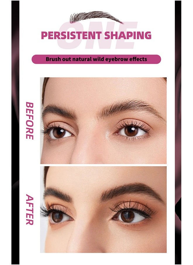 OCHEAL - Tattoo Brow, Waterproof Long Lasting Peel Off Tattoo Eye Brow Gel, Semi Permanent Brow Tint, Last Up to 3 Days, Eyebrow Pencil for Fuller Defined Looking Brows（01 GRAY） - Image 1