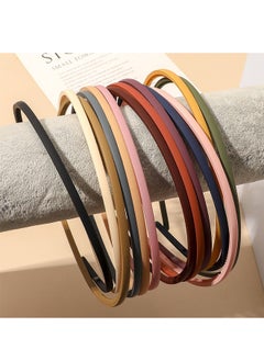 GUSGU 12 Pieces Teeth Comb Headband Frosted Slim Thin Plastic Hair Hoop DIY Hair Bands for Girls and Women Hair Accessories Multi-color ﻿  - Image 5