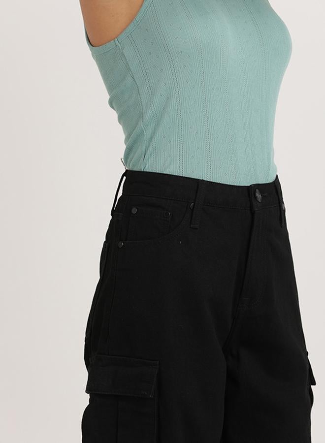 Take Two Women Relaxed Fit High-Rise Cargo Jeans By Bene Kleed - Image 5