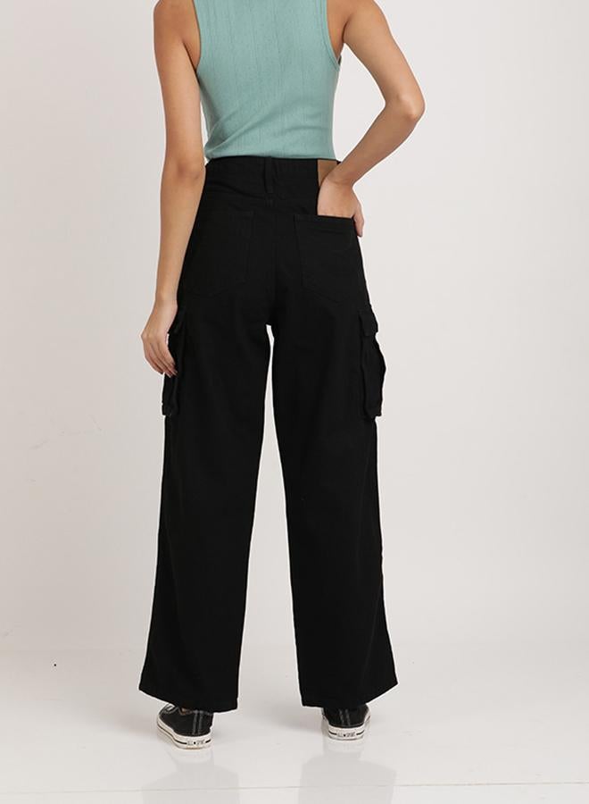 Take Two Women Relaxed Fit High-Rise Cargo Jeans By Bene Kleed - Image 3