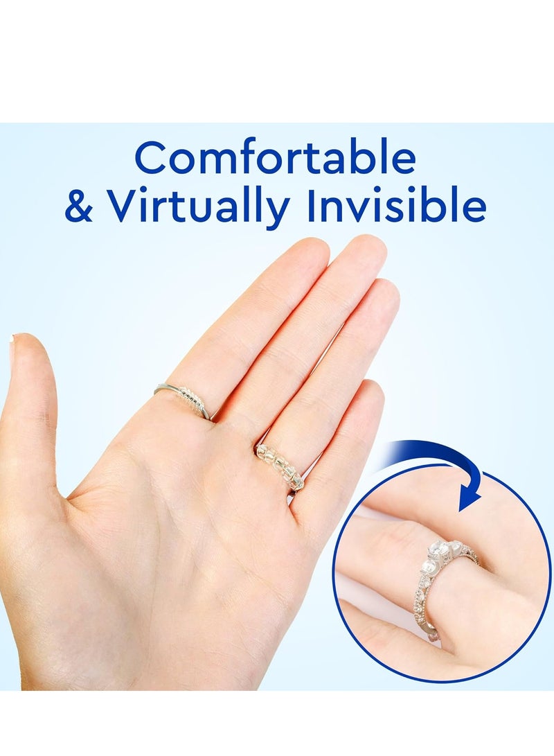 MJZ 16Pcs Ring Size Adjuster Ring Sizers for Loose Rings, Ring Adjuster for Loose Rings for Women & Men, Invisible Ring Size Guard, Spacer & Ring Tightener, Invisible Resizer, Stabilizer, Secure Fit  - Image 3