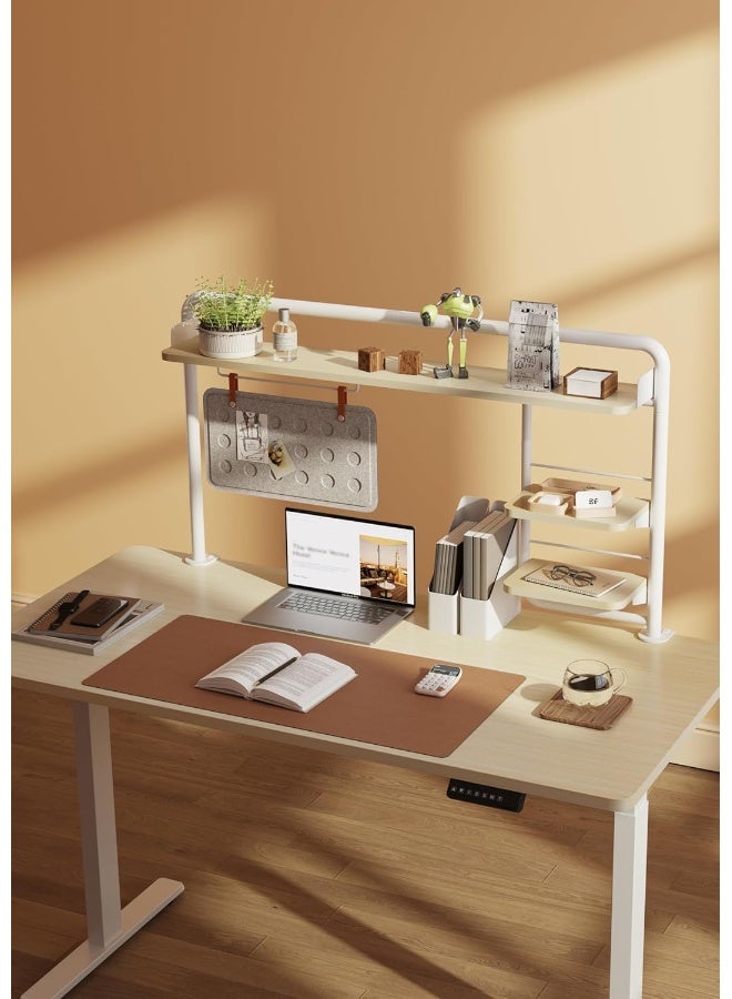 Navodesk NAVO Universal Clamp On Desk Shelf for Home Office, Desk Tray with C Clamp, 3 Tier Shelves and Magnetic Pegboard for Notes and Photos - Image 2