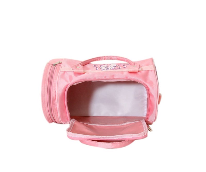 WVMKOR Small Dance Bag For Girls Small Gym Duffle Bag Overnight Bags For Kids Weekend Bags (pink1) - Image 4