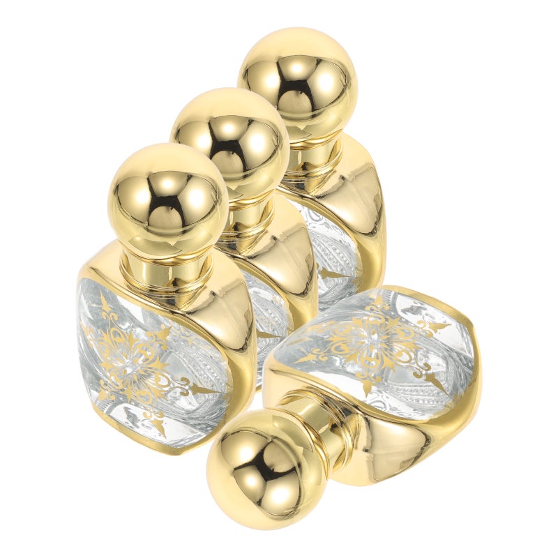 4pcs Roller Bottle: 15ml Mini Portable Travel Bottles With Roller - Refillable Empty Container For Essential Oils Perfume - Image 1