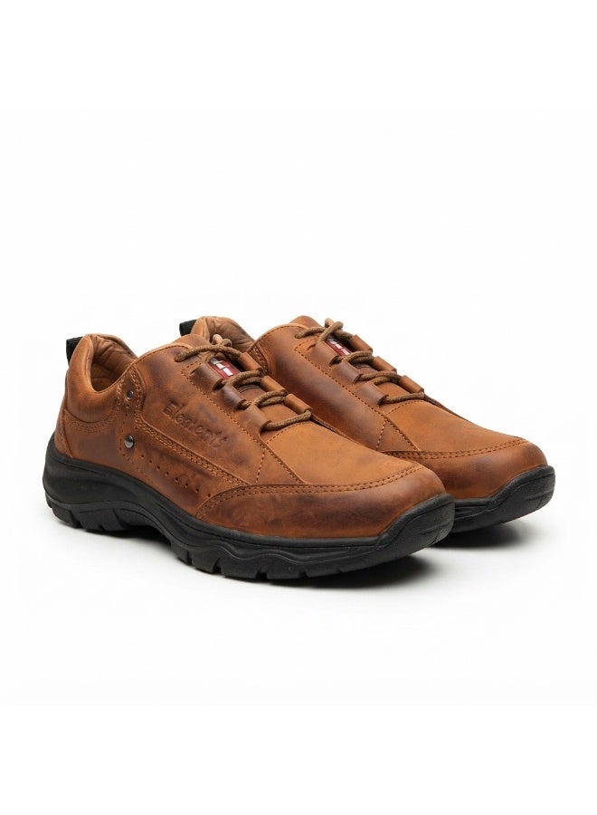 Men’S Casual Lace-Up Sneakers With Rugged Textured Sole – Practical Everyday Shoes For Walking, Work, Travel And Outings - Image 3