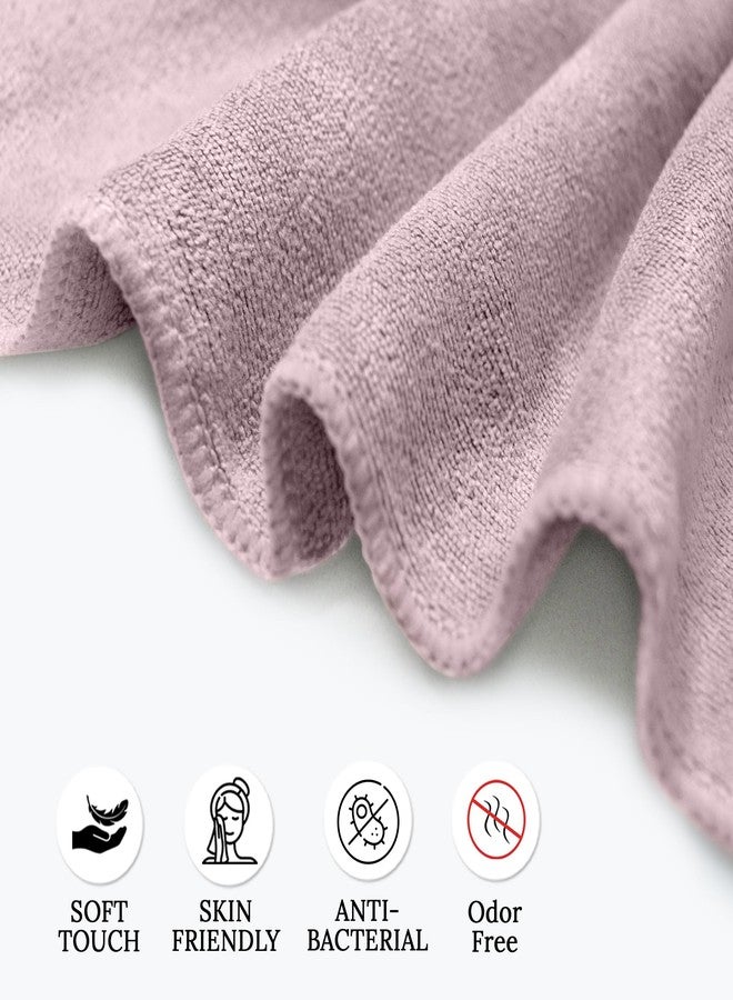 HOUSSE Microfiber Face Towel | Super Soft & Quick Absorbent |Multi Usage 30 x 30 cm, 450 GSM | for All Ages | (6, Rose Taupe,Nirvana Purple) - Image 3