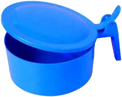URMIT SURGICAL URMIT SURGICAL Sputum Spitting Mug Sputum Pot with Lid Blue Vomit Jar 300 ml Pack of 1  - Image 1