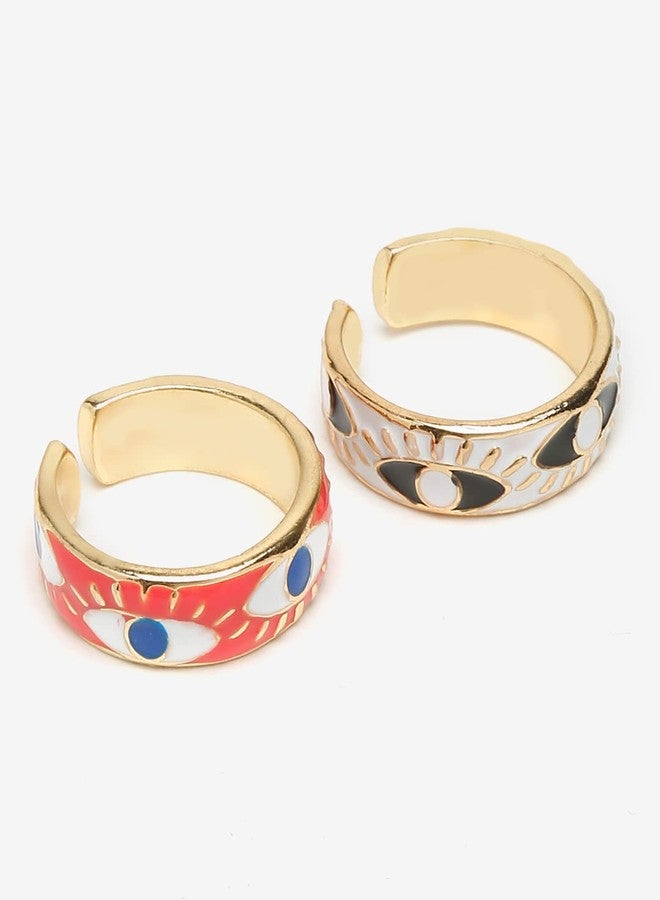 YouBella Jewellery Celebrity Style Combo of 4 Rings for Girls and Women (Style 3) - Image 5