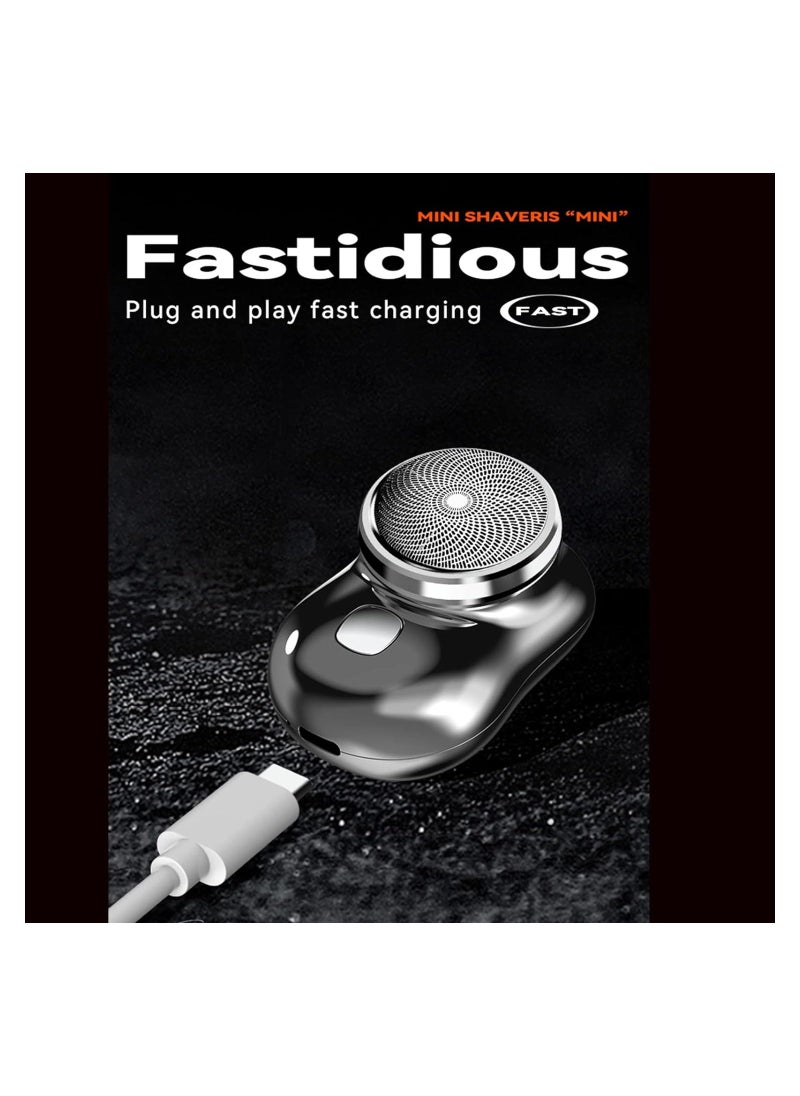 ELTRAZONE ELTERAZONE Electric Razor for Men, Newest Mini-Shave Portable Electric Shaver, Pocket Size Portable Shaver Wet and Dry Mens Razor USB Shaver Charging Easy One-Button Use Suitable for Home,Car,Travel - Image 3