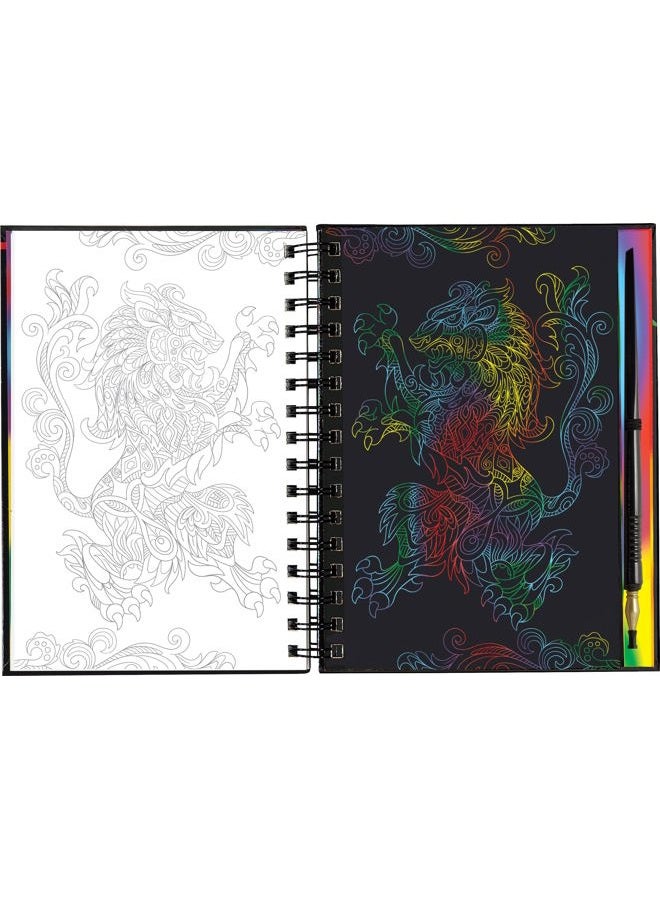 Peter Pauper Press Scratch & Sketch Extreme Fantasy Art (Trace Along) - Image 3