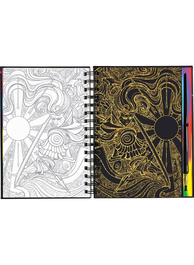 Peter Pauper Press Scratch & Sketch Extreme Fantasy Art (Trace Along) - Image 4