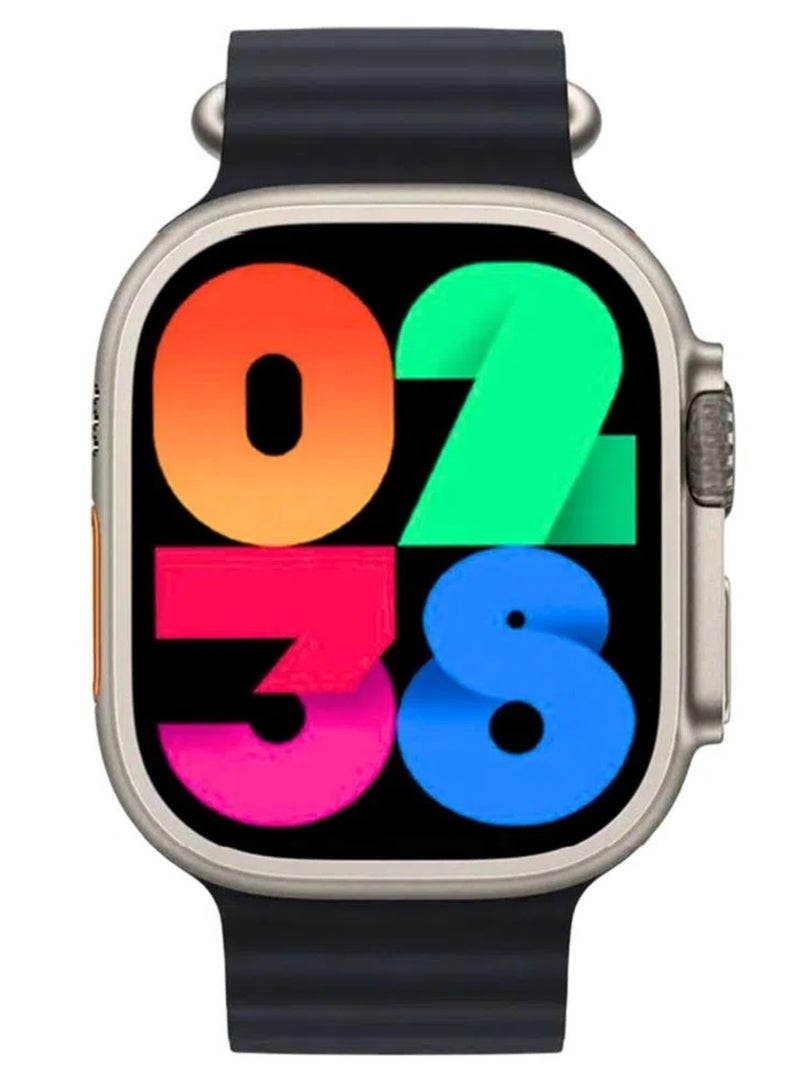 Smart Watch Ultra 2  AMOLED display With Health Fitness Tracker Sport Watch Supports  NFC +addition Replacement Band  49MM-Multicolour - Image 4