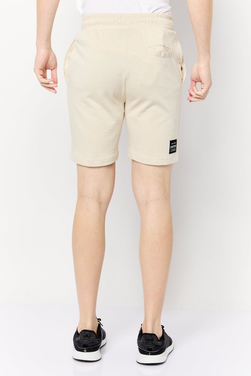 Paul Frank شورتات أساسية بطبعة جرافيك للرجال، بيج - Image 2